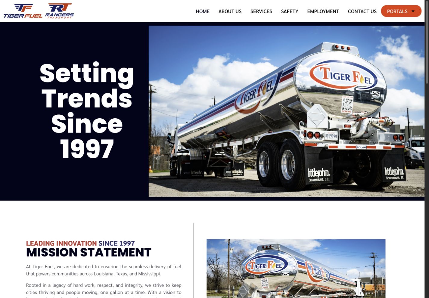 Screenshot of Tiger Fuel Inc.